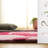Kamath 403 Hand Tufted Wool/Cotton Floral Rug in Black/Pink-1930459748