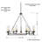 Ashiley 9 - Light Dimmable Wagon Wheel Chandelier