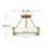 Hathaway 3-Light Semi-Flush Mount Bowl Ceiling Light