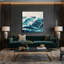 Art mural sur toile vert côtier-918491134