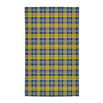 Tapis à carreaux bleu