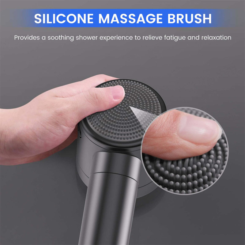 Handheld Shower Head, Grey