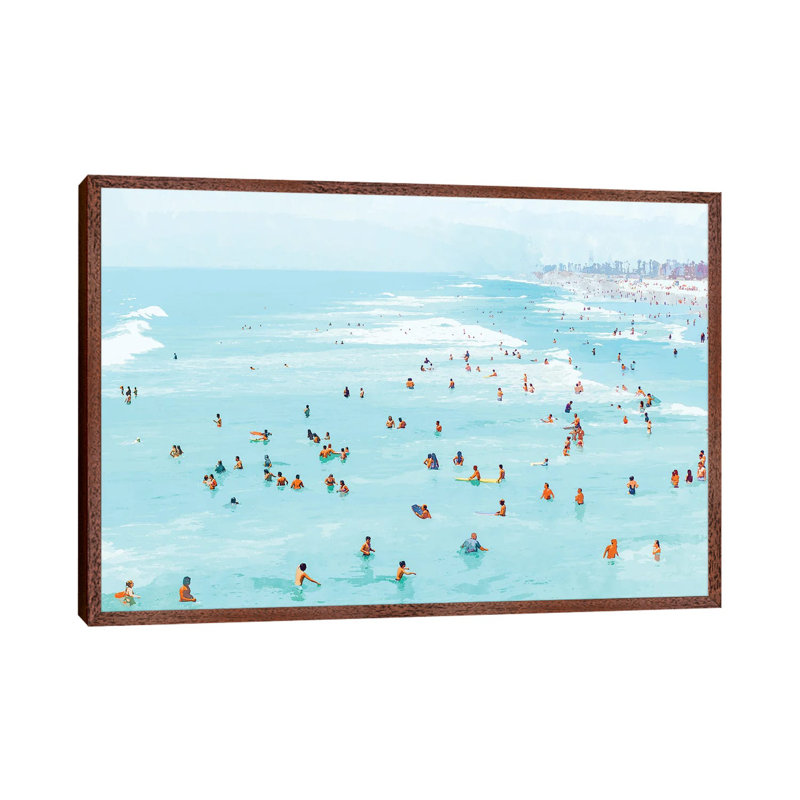 Hot Summer Day - Print on Canvas, Classic Brown Wood Framed, 152.5 cm H x 101.5 cm W