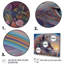 Chat arc-en-ciel magique avec fleurs sur toile-1049216075-1049216074