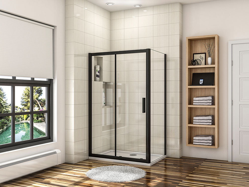 Andromachi Sliding Rectangle Shower Enclosure Â 1950 x 1600 mm