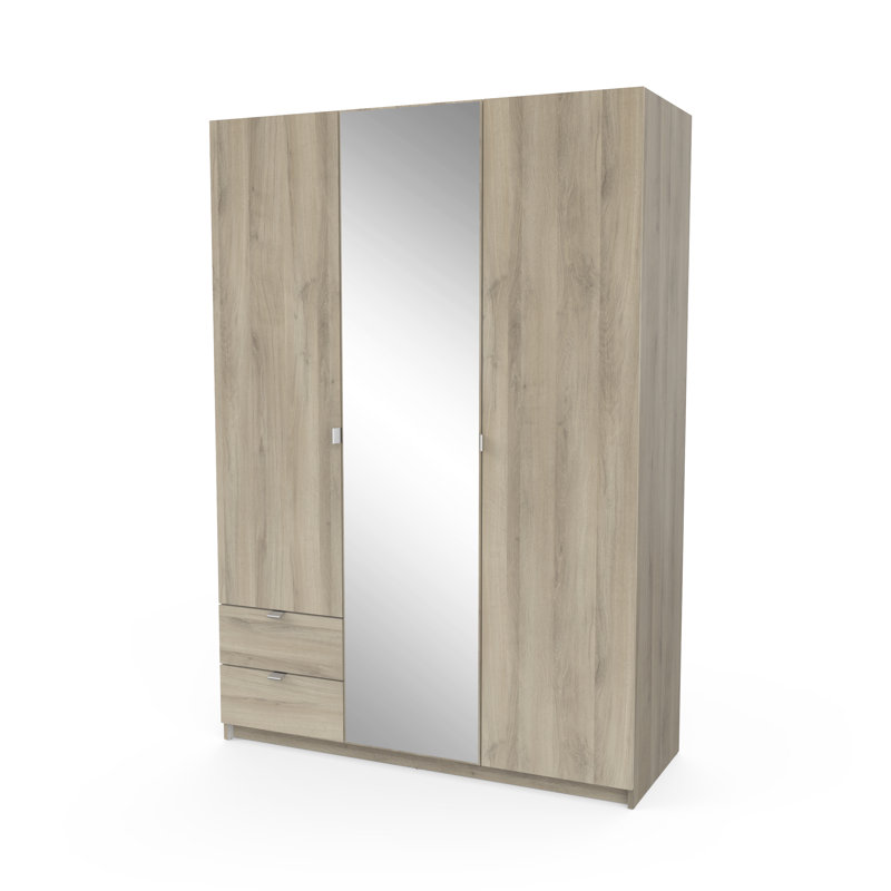 Birkan 3 Door Manufactured Wood Wardrobe