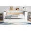 Wood Daybed With Storage Shelves-497023549
