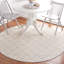 Tapis ivoire / rouge en laine tissé à la main Sharene-1580340737