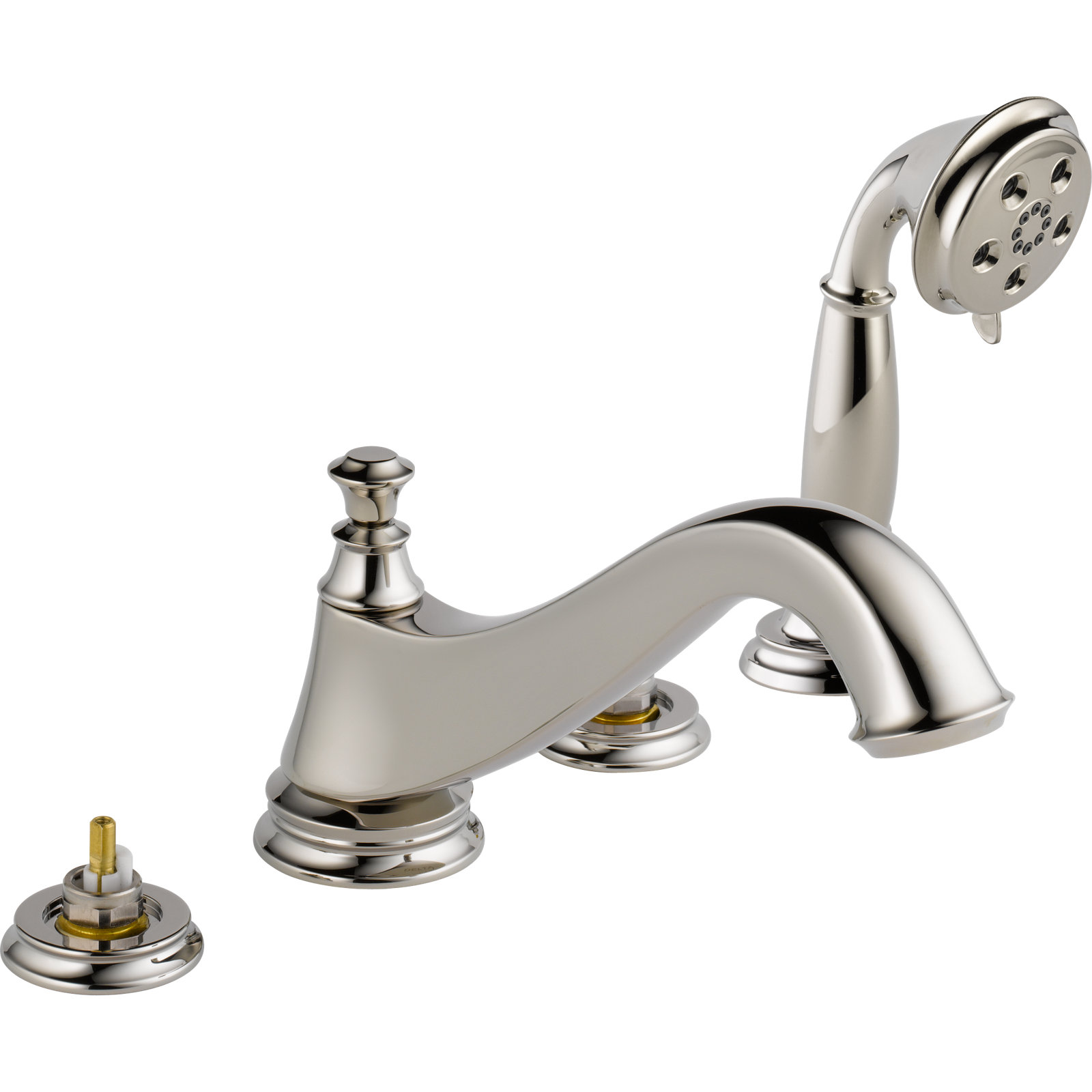 Cassidy™ Deck Mounted Roman Tub Faucet Trim, Brilliance Polished Nickel