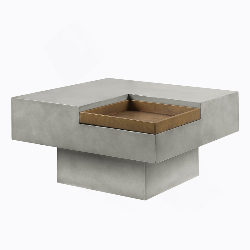 Table basse ACME Kailano, finition gris patiné LV01928