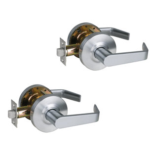Chrome Passage (Hall & Closet) Door Lever (Set of 2)