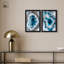 «Godeed Geode Eye Duo», art mural bleu par Art Remedy-115200291-115200290