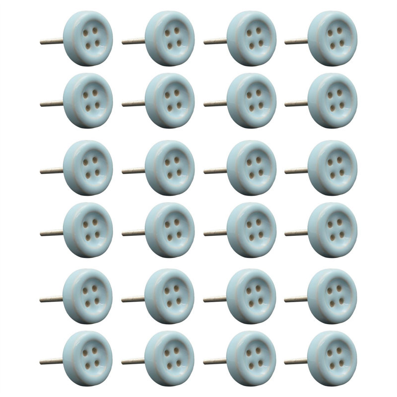 Nicola Spring - Ceramic Cabinet Knobs, Blue