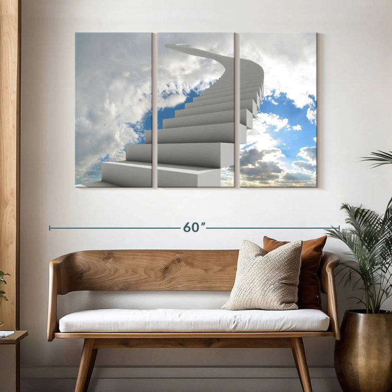 Lilie Stairway To The Sky, 32" H x 50" W