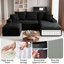 Ensemble fauteuil d'appoint et repose-pieds compressés, fauteuil moderne à assise profonde avec ressorts ensachés et coussin assorti, noir-131180595