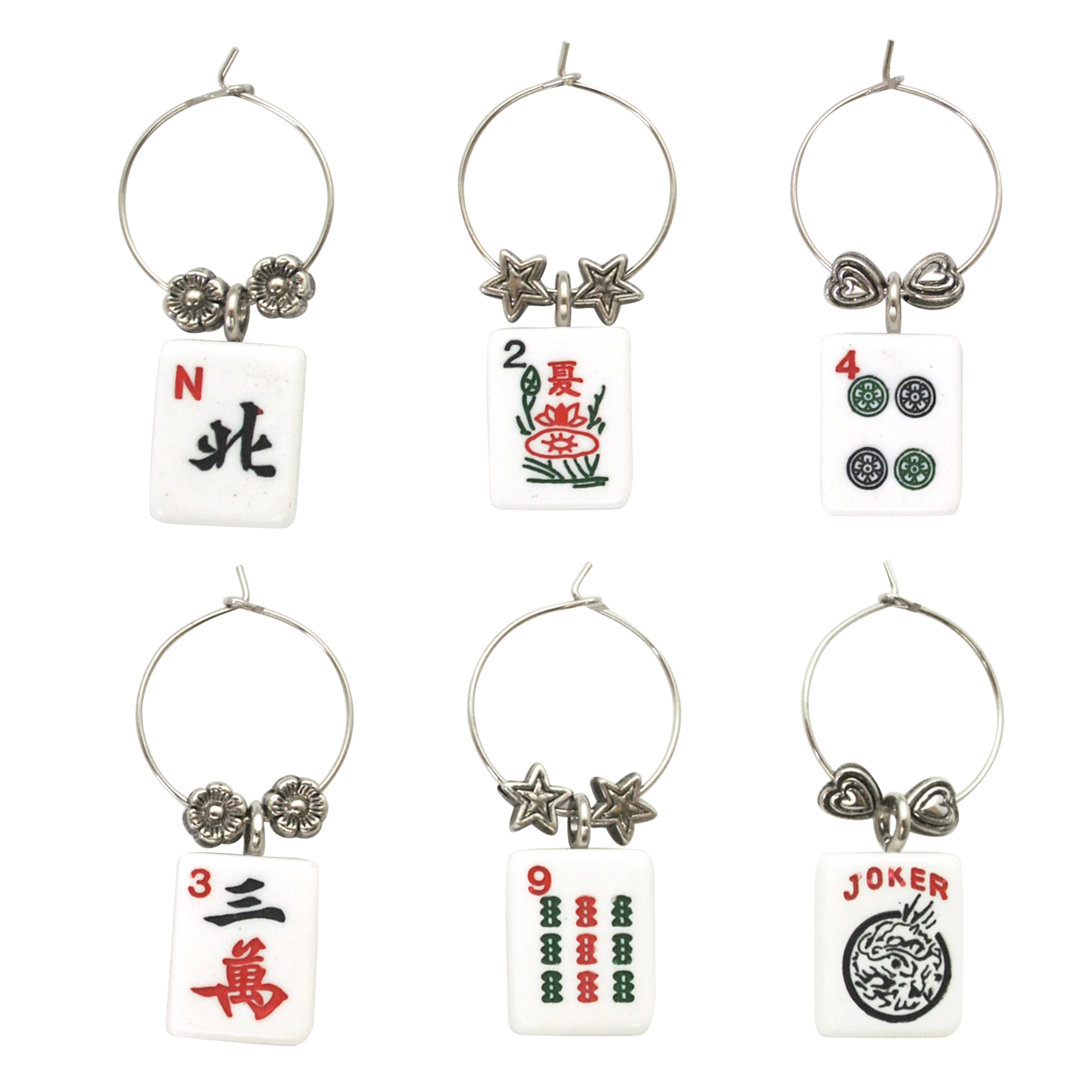 Klose Mah Jongg 6 Piece Wine Charm Set Ebern Designs