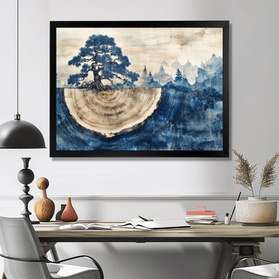 Japan Art Samarai Landscape Serenity I - Japan Wall Art