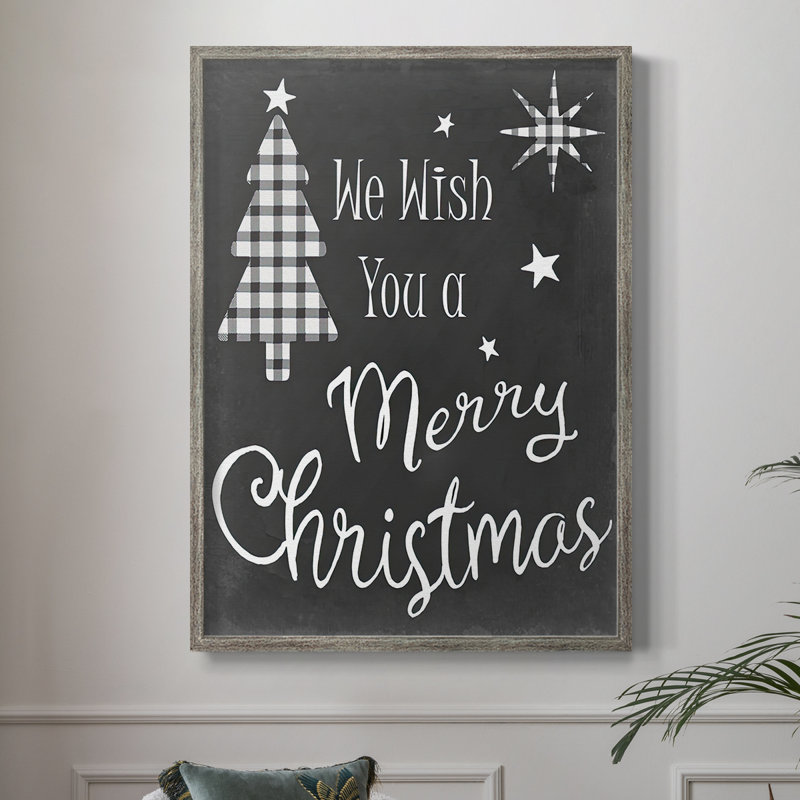 We Wish Framed Print - Solid Wood, 30" H x 24" W