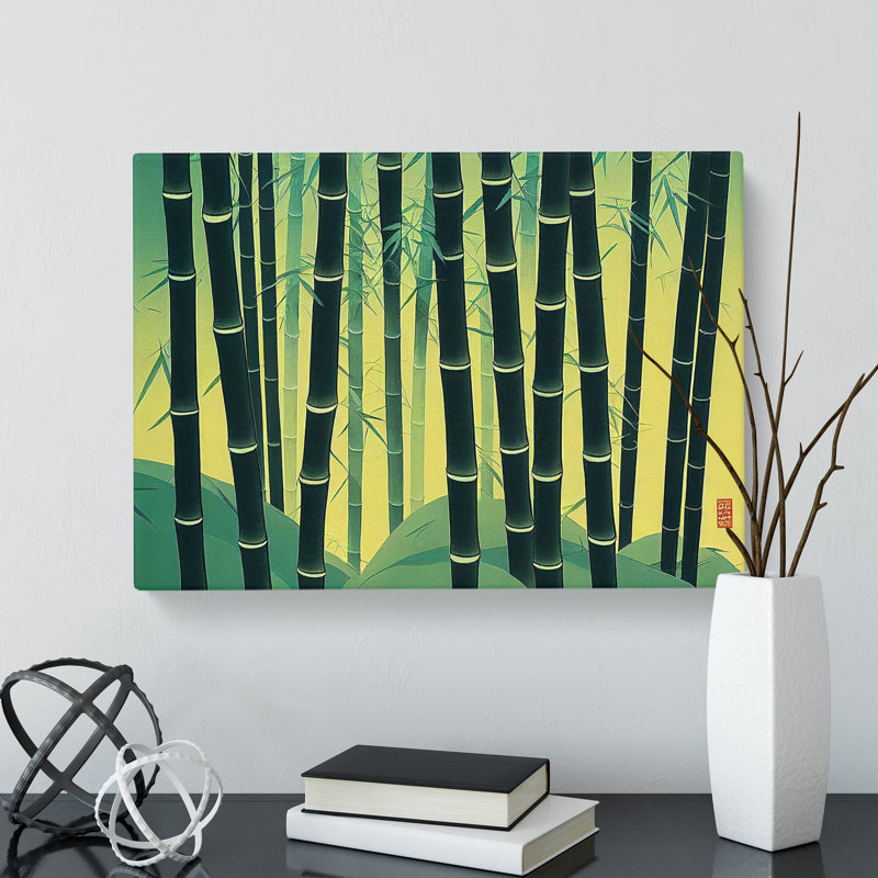 Majestic Bamboo Forest - Wrapped Canvas