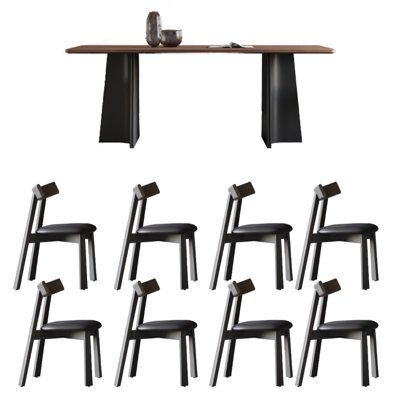 Solid wood Ash Table & Chair Combo.