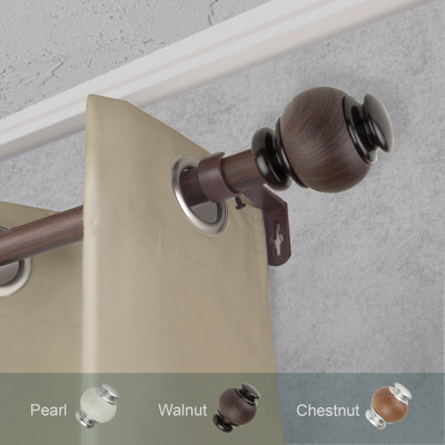 Abbie 1" Faux Wood Curtain Rod