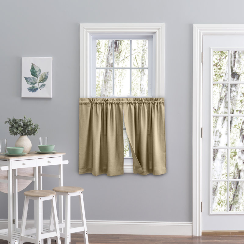 Paire de rideaux sur mesure Lakeland Classic, Marron, l 57 po x L 36 po