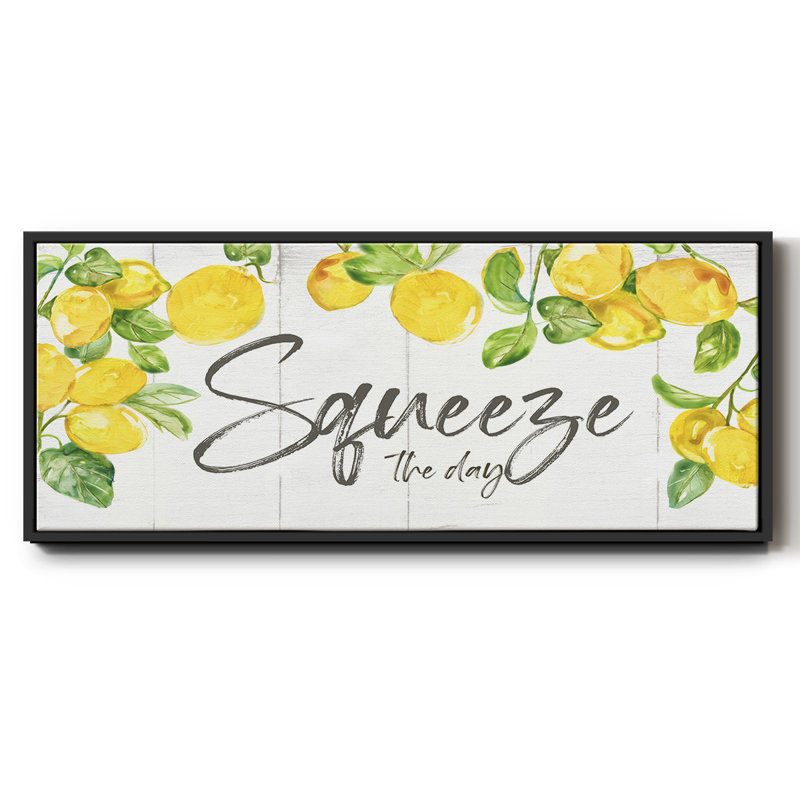 Lemon Squeeze - toile encadrée, H 24 po x l 60 po