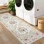 Tapis à poils longs lavable à la machine avec motif tigre et antidérapant-129575507-129913423