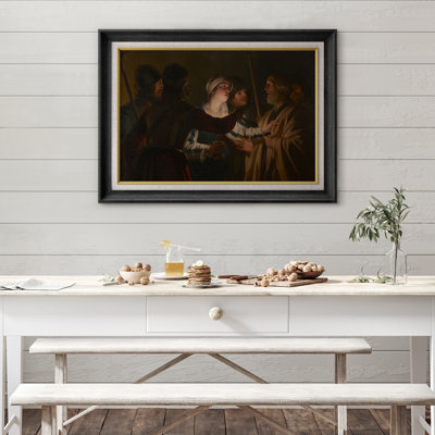 «Christ Arrest at Night», impression sur toile, impression d'art numérique sur toile encadrée