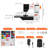 VEVOR Portable Sewing Machine for Beginners with 38 Built-in Stitches & Reverse Sewing, Dual Speed