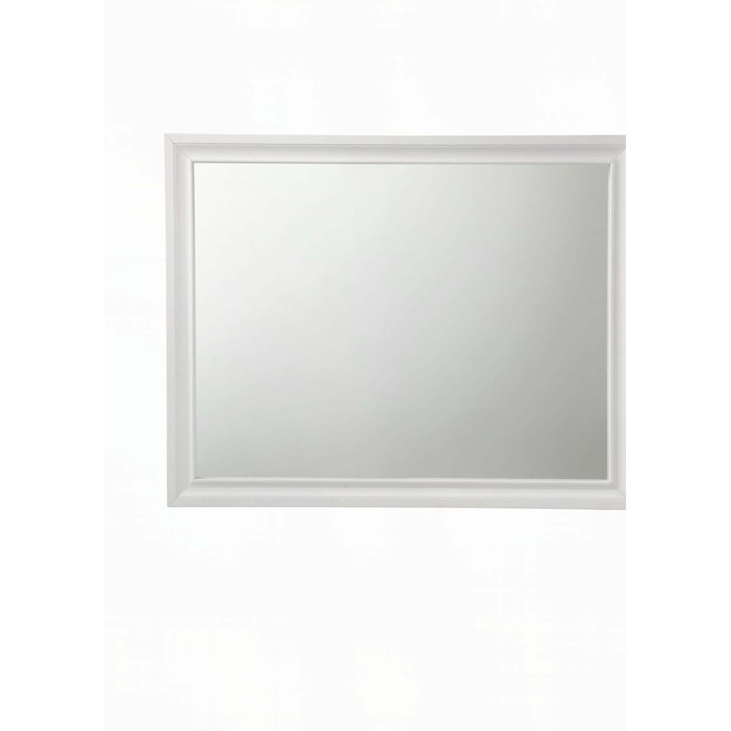 Miroir Naima, 36 po x 47 po, Blanc, Bois synthétique