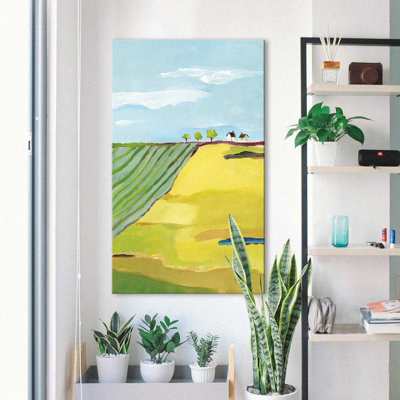 Golden Country - Peinture, H 60 po x l 36 po x P 1,5 po, Toile tendue