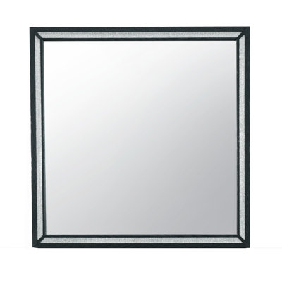 Miroir à cadre noir