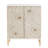 Bahtie Farmhouse Distressed Boho 2 Door Embossed Storage Cabinet With Ring Motif-925146658