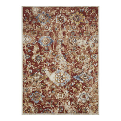 Raashi Washable Abstract Indoor Rug
