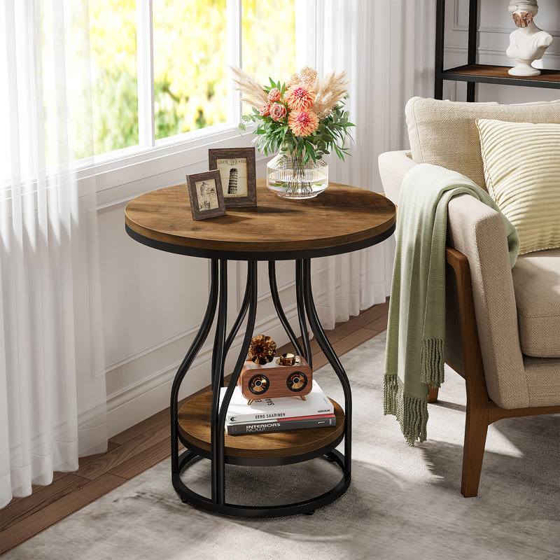 Table de bout Megois 23,22, Brun / Noir
