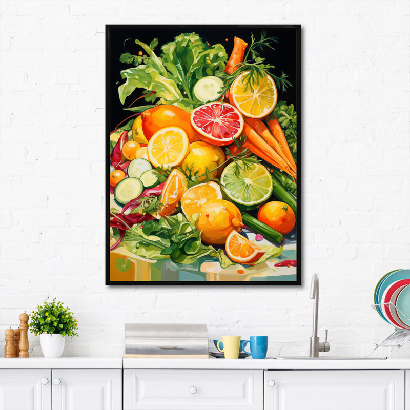 Impressions sur toile Farmhouse, H 32 po x l 16 po x P 1 po, Cadre flottant noir