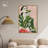 Green Martini Girl Canvas Boho Colorful Wall Art by Art Remedy-104321529-111664724