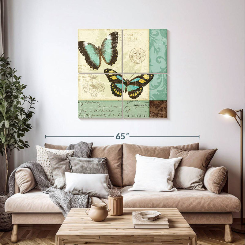 Brampt Butterfly Patchwork, 38" H x 38" W