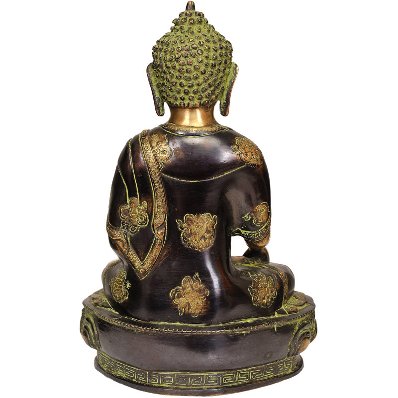 Statue de bouddha, Noir / or
