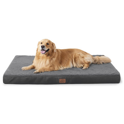 Bedsure Orthopedic Dog Bed - Waterproof Egg Crate Foam Pet Bed with Removable Washable Cover