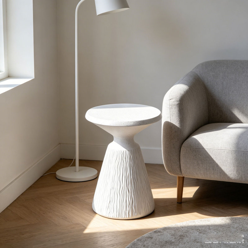 Tables de bout d'extérieur en ciment