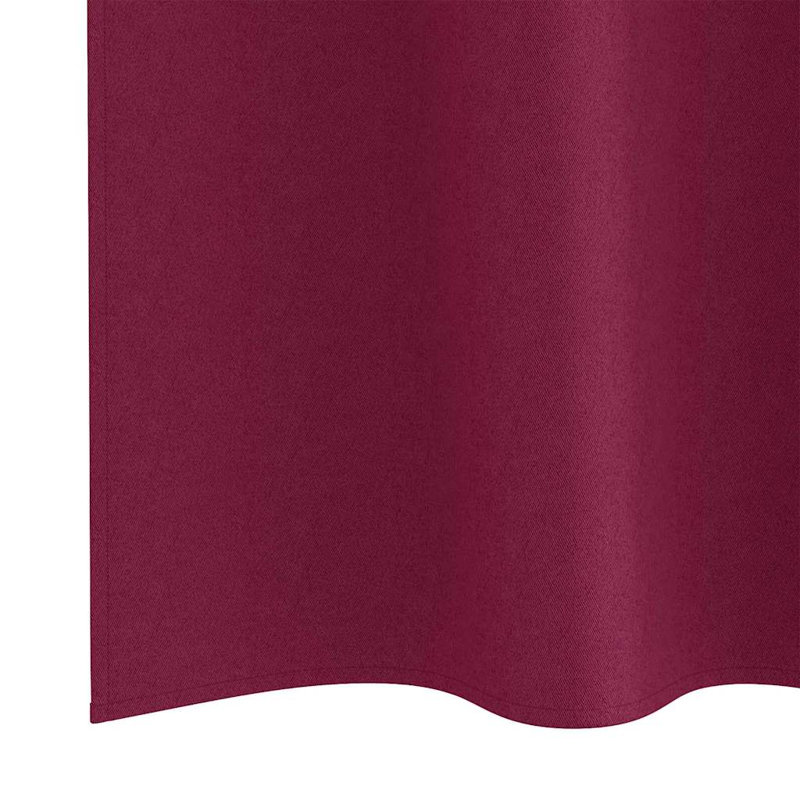 Curtain, 140cm Width x 140cm Drop, Wine Red