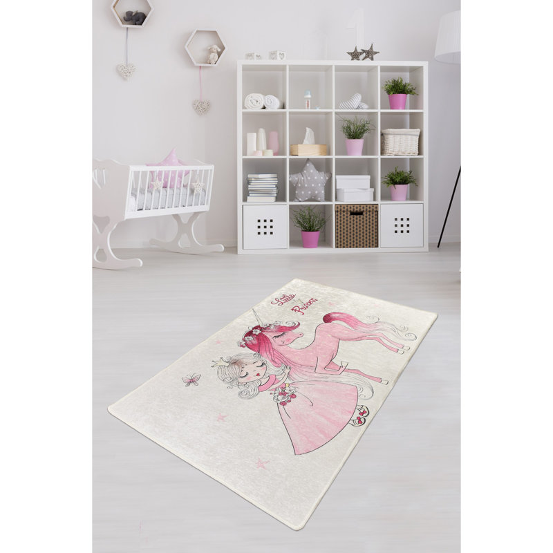Premium Machine Washable Carpet, 4.6 x 6.2 ft, 100% Polyester, 0.2 in Pile Height | Antibacterial & Non-Slip Underside | Durable with 700 g/m² | Easy Care, Ideal for Living Room & Bedroom Décor