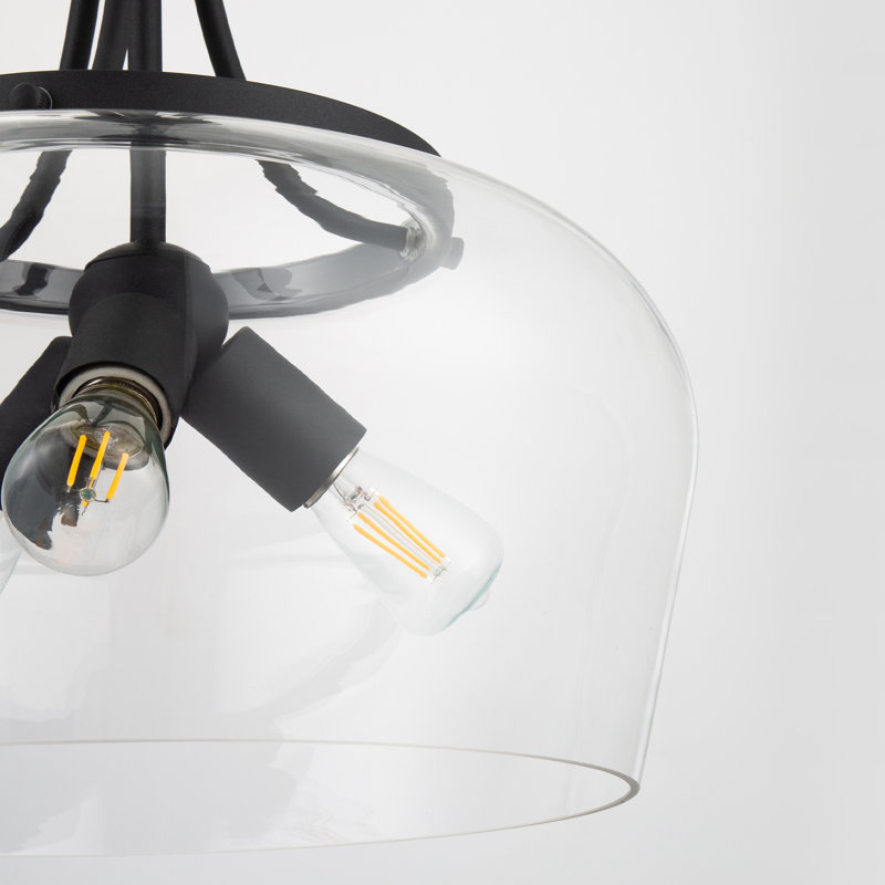 Luminaire suspendu en dôme 3 lumières unique Geier