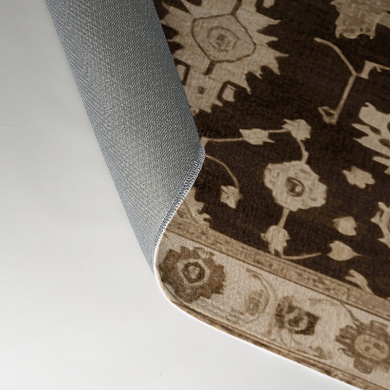 Tapis intérieur et extérieur brun Overdyed, Rectangle 9 pi x 12 pi