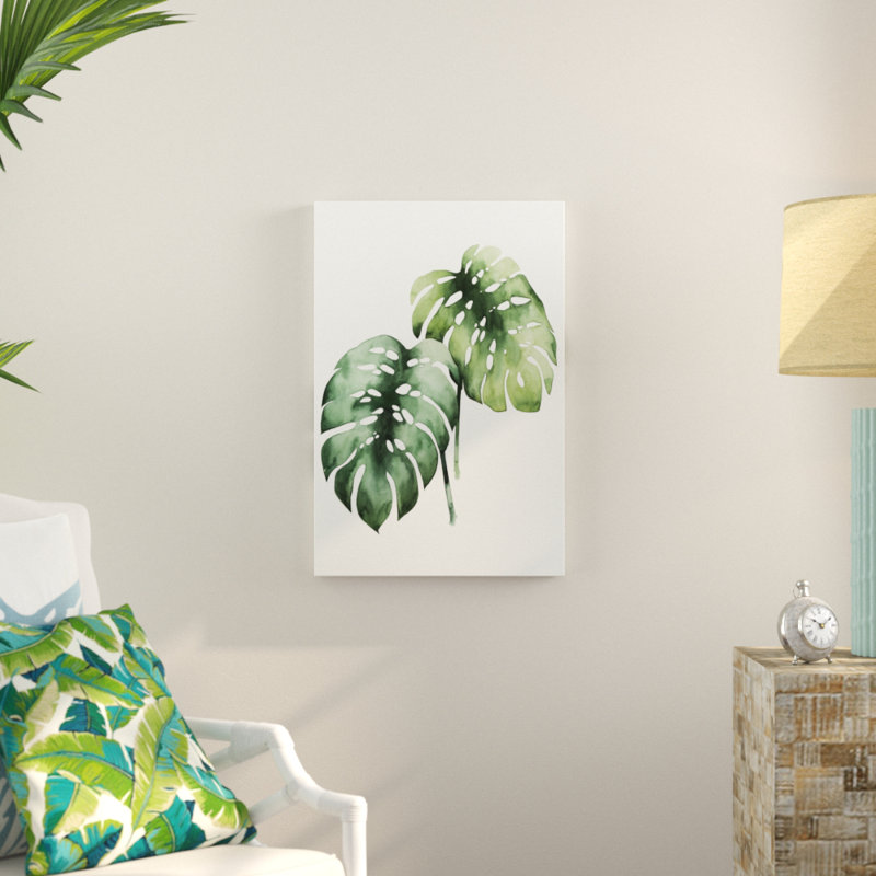 «Tropical Plant I» par Grace Popp, reproduction d'art sur toile, H 30 po x l 20 po, Toile tendue
