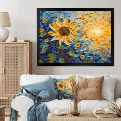 " Blossoming Sunflower In Full Summer "