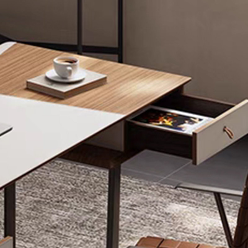 Bureau de designer de style rétro, H 29,52 po x l 62,99 po x P 27,55 po
