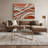 Horizontal Striped Adobe White Gray Canvas Wall Art-856442112